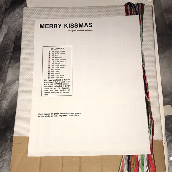 Sunset counted cross stitch merry kissmas #2910 designed by Lorna McRoden 💕 - Picture 5 of 6